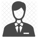 Businessman Officer Receptionist Icon