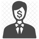 Businessman Dishonest Bribery Icon