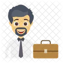 Employee Businessman Profile Icon
