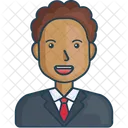 Businessman Black Man Icon