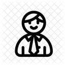 Employee Man Candidate Icon