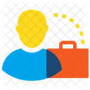 Businessman Briefcase Worker Icon