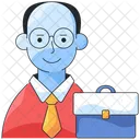 Businessman Handsome Worker Icon