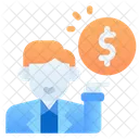 Businessman Profit Earning Icon