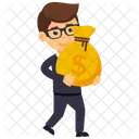 Holding Money Bag Icon