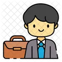 Businessman Executive Sales Person Icon