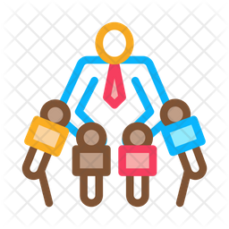 Businessman Interview Icon Of Colored Outline Style Available In Svg Png Eps Ai Icon Fonts