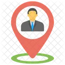 Businessman Location  Icon