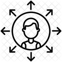 Businessman Network  Icon