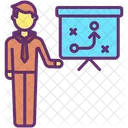 Businessman Planning Strategy Plan Icon