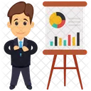 Presentation Presenting Analyst Icon