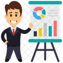 Presentation Presenting Analyst Icon