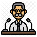 Businessman Press Conference  Icon