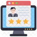 Profile Rating Profile Review Businessman Rating Icon