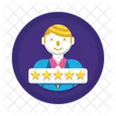Businessman review  Icon