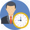 Businessman Routine Time Icon
