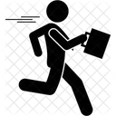 Businessman Running  Icon