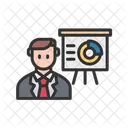 Businessman Showing Proj  Icon