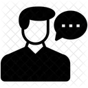 Businessman Speaking  Icon