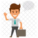 Businessman Thinking  Icon