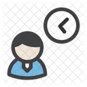 Businessman Time  Icon