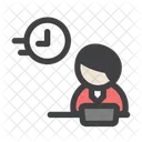 Businessman Time  Icon