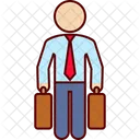 Businessman Traveler Business Man Icon