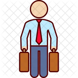 Businessman traveler  Icon