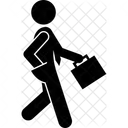 Businessman Walking  Icon