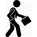 Businessman Walking  Icon