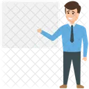 Whiteboard Presentation Instructor Icon