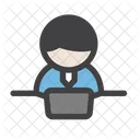 Businessman Work  Icon