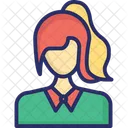 Businesswoman Profile Avatar Icon