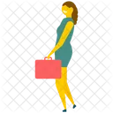 Business Woman Handbag Icon