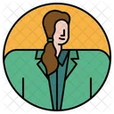 Suit Female Businesswoman Icon