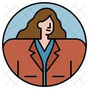 Worker Office Businesswoman Icon