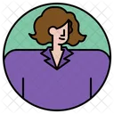 Employee Office Businesswoman Icon