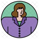 Employee Profile Businesswoman Icon
