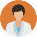 Businesswoman Lady Officer Icon