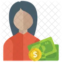 Businesswoman Female Entrepreneur Finance Manager Icon