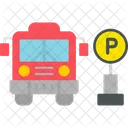 Busparken Parken Transport Symbol