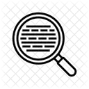 Buscar Lupa Vidrio Icono