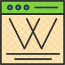 Busqueda Wikipedia Diccionario Icono