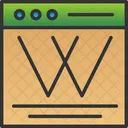 Busqueda Wikipedia Diccionario Icono