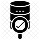 Busqueda De Bases De Datos Analisis De Bases De Datos Monitoreo De Bases De Datos Icono
