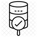 Busqueda De Bases De Datos Analisis De Bases De Datos Monitoreo De Bases De Datos Icono