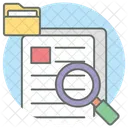 Busqueda De Archivos Busqueda De Contenido Busqueda De Documentos Icono