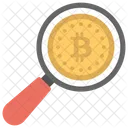 Búsqueda de bitcoins  Icono