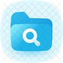 Busqueda De Carpetas Icono