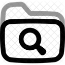 Busqueda De Carpetas Icono